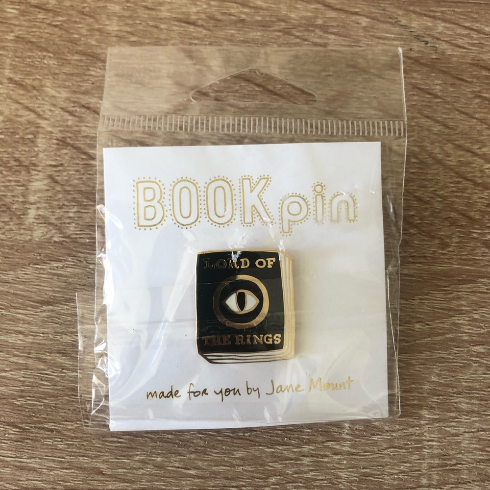Book Pin ‘Lord Of The Rings’ Enamel pin Made by Jane Mount